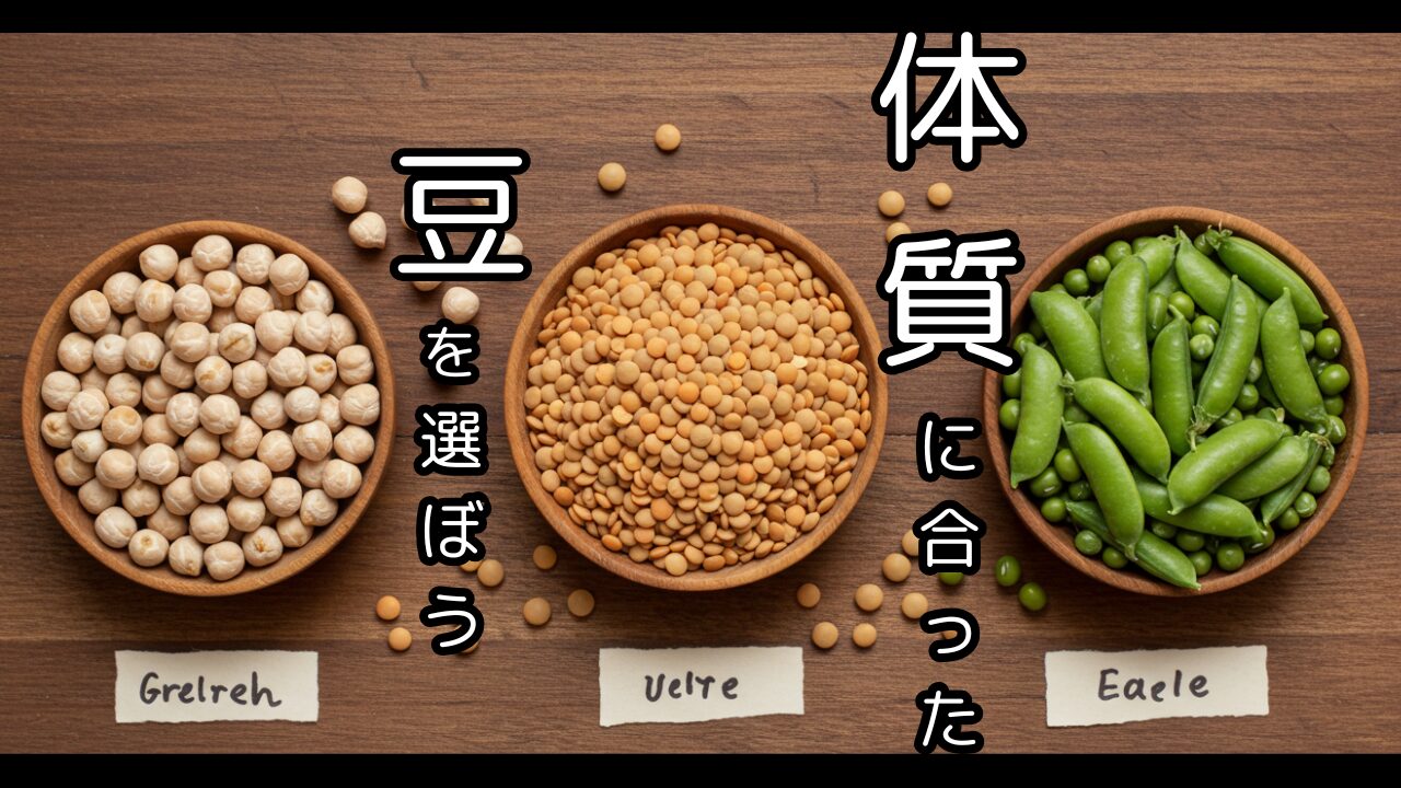 ひよこ豆・えんどう豆・レンズ豆、体質に合った豆を選ぼうト